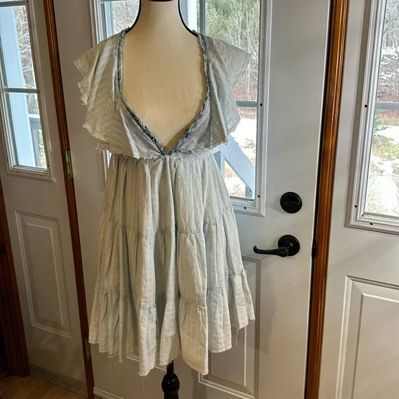 knee length dresses for ladies Free People Remino Eyelet Mini Dress – Josie's Boutique main image 1